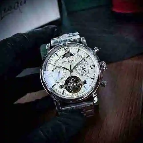 Reloj Patek Philippe para hombre combinado con movimiento mecánico original completamente automático