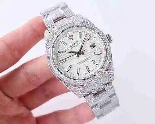 Reloj Rolex para hombre combinado con movimiento mecánico original completamente automático Caja de 