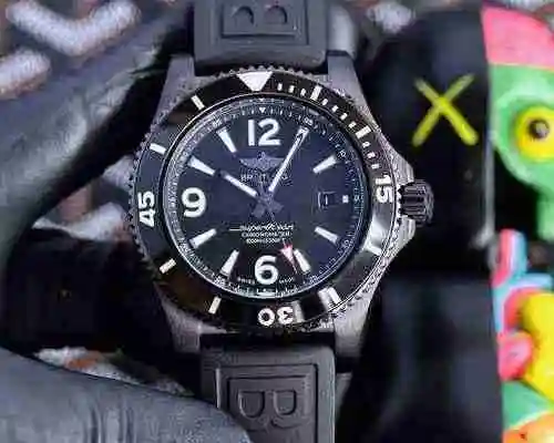 Reloj Breitling para hombre combinado con movimiento mecánico original completamente automático Caja