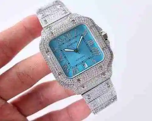 Reloj Cartier Reloj para hombre combinado con movimiento mecánico original completamente automático 