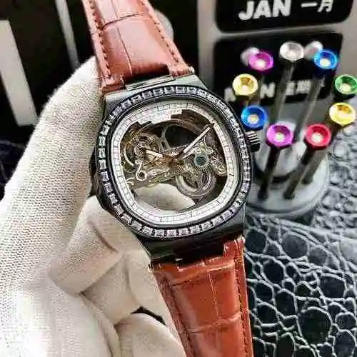 Reloj Patek Philippe para hombre combinado con movimiento mecánico original completamente automático