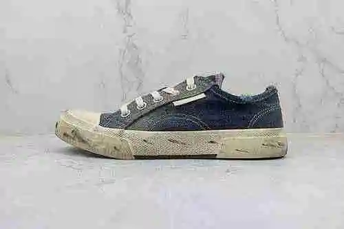 B70 | Soporte para almacenar OK Balenciaga Balenciaga Paris zapatos de lona con cordones, parte supe