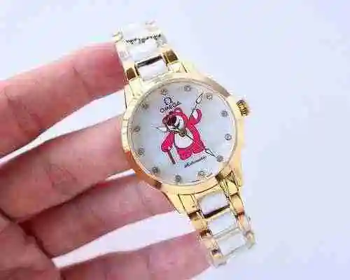 Reloj Omega para mujer combinado con movimiento mecánico original completamente automático Caja de a