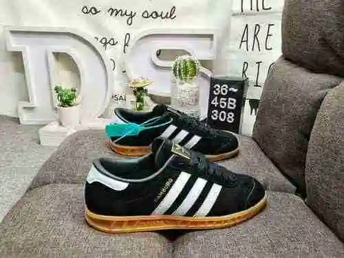 308DAdidas Handball Spezial Classic Retro Casual Board Shoes # All Shoes Made of Reversed Fur with C