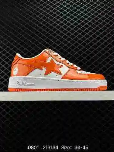 170 A Bath Ape, una marca de moda en Ura-Harajuku, Japón BAPE Sk8 Sta Low SK8 series zapatos de skat