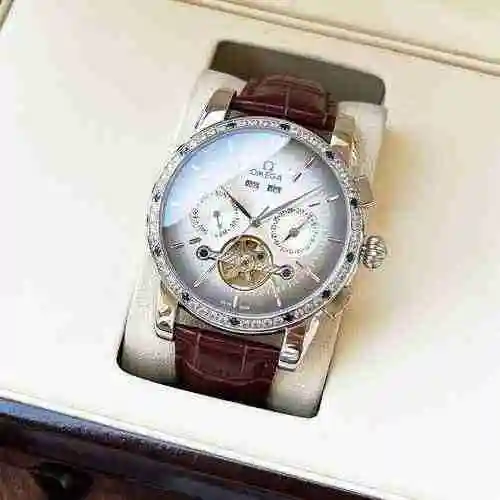 Reloj Omega para hombre combinado con movimiento mecánico original completamente automático Caja de 