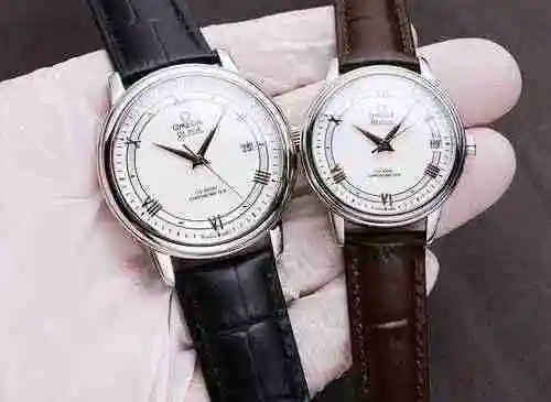 Reloj Omega Pareja Reloj emparejado con movimiento mecánico original completamente automático Caja d