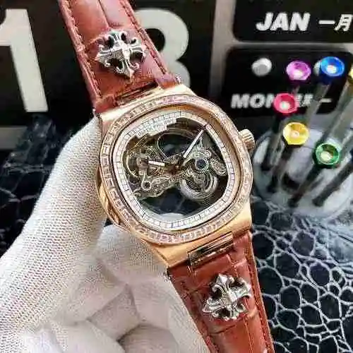 Reloj Patek Philippe para hombre combinado con movimiento mecánico original completamente automático