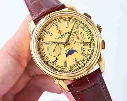 Reloj Patek Philippe para hombre combinado con movimiento mecánico original completamente automático