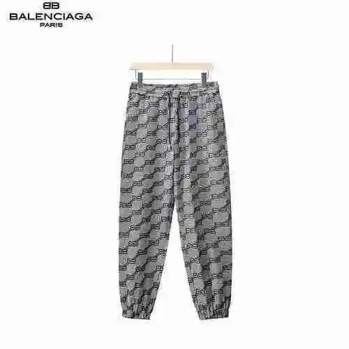 Balen Paris 23ss AOP Panel Logo Pants
