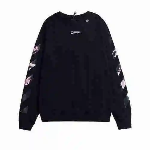 High version OFF-WHITE C/O VIRGIL ABLOH Caravaggio Seven Good Deeds Virgin Oil Painting Print Round 