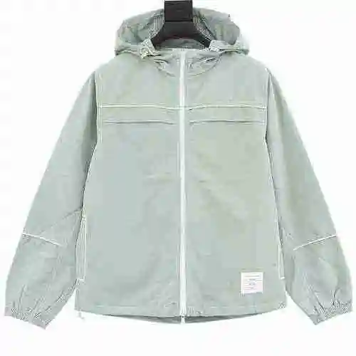 TB line nylon woven trench coat