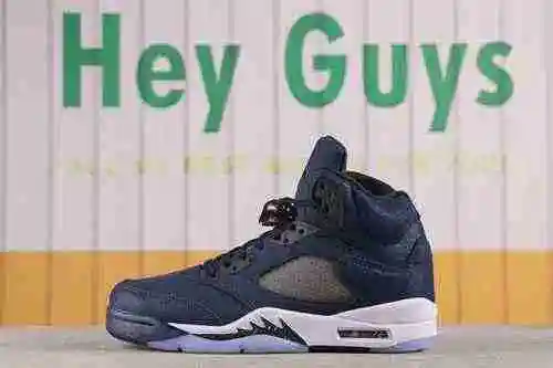 Arte Air Jordan 5 "Midnight Navy". No.: FD6812-400 Jordan 5 High Top Azul marino Tamaño: 4