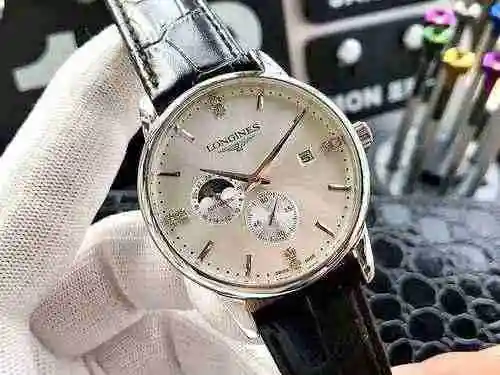 Reloj Longines para hombre combinado con movimiento mecánico original completamente automático Caja 