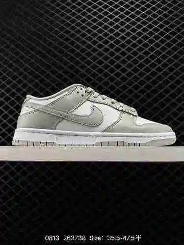 9 El esquema de color gris niebla Nike Dunk Low "Grey Fog" de nivel empresarial es un zapa