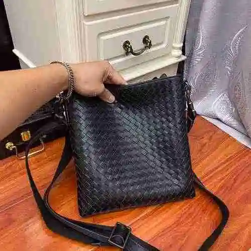 Bolso de cartero para hombre BV hecho de material de lona importado, bolsa de regalo de entrega de a