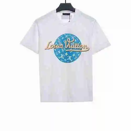 LV limited signature slogan short sleeved
