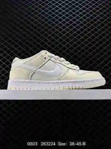 2 NK Dunk Low Retro "Grey White" con combinación de colores correcta y detalles en la punt