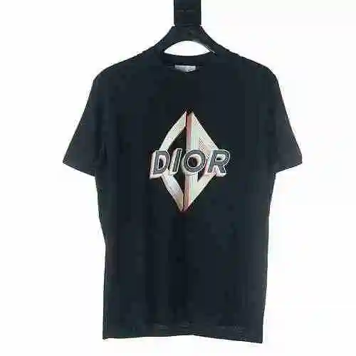 DIOR/Dior CD Diamond Solid Letter Printed Short Sleeve T-shirt