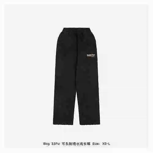 Blcg 23Fw Coca Cola Embroidery Wash Pants