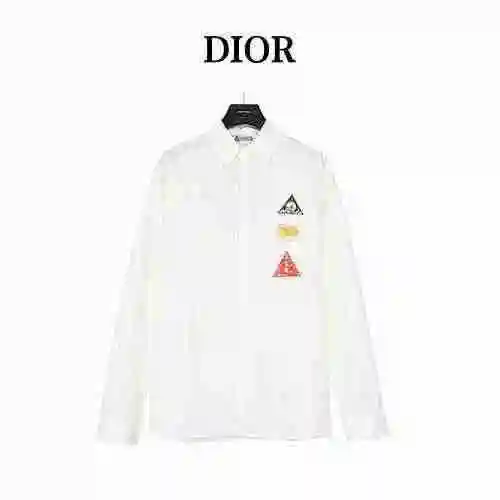 Dior white cotton poplin shirt