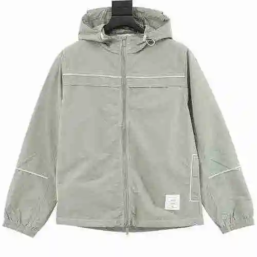 TB line nylon woven trench coat