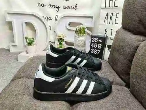387DAdidas Three Leaf Grass Originals Superstar Shell Head Classic Versatile Casual Sports Board Sho