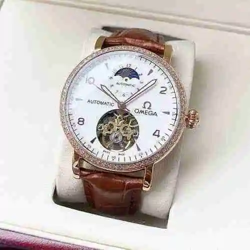 Reloj Omega para hombre combinado con movimiento mecánico original completamente automático Caja de 