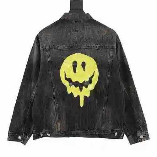 BLCG 22fw Melted Smiling Face Wash Old Denim Coat