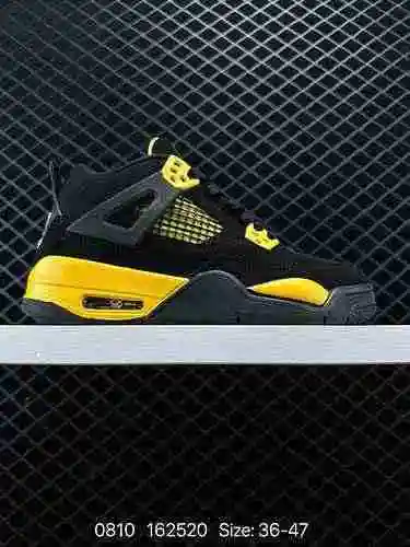 Nike Air Jordan 4 Retro Thunder Thunder AJ4 Joe 4 Michael Jordan AJ4 Mid Top Retro Casual Deportes C