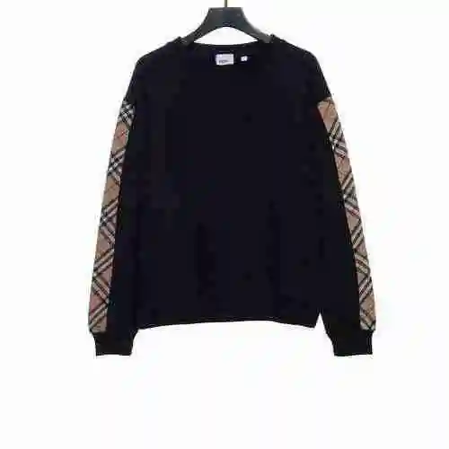 Burberry side classic plaid striped sweater