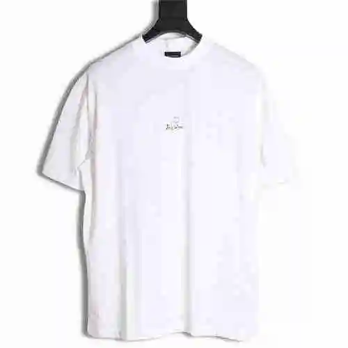 Balenciaga 23SS Qixi Valentine's Day Limited Embroidery Short Sleeve T-shirt
