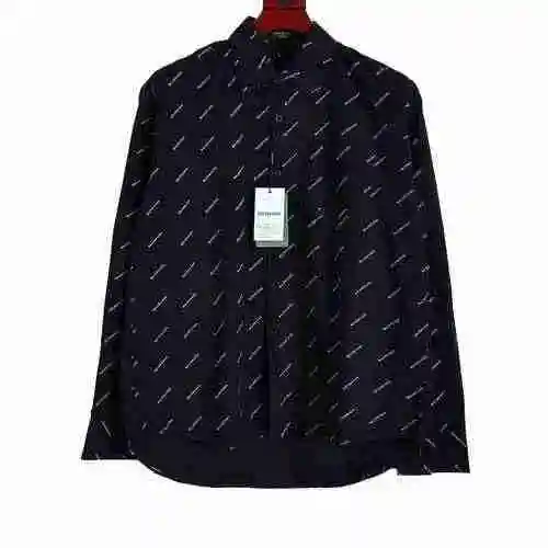 Full screen bullet screen small letter long sleeved shirt