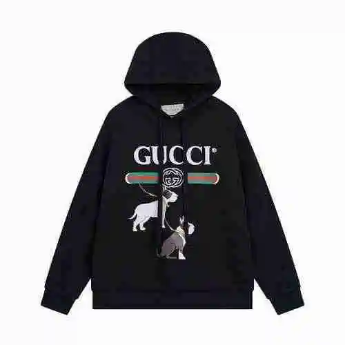 Gucci Gucci 2023SS Autumn/Winter New Cartoon Dog Letter Logo Hooded Sweater