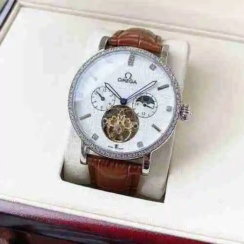 Reloj Omega para hombre combinado con movimiento mecánico original completamente automático Caja de 