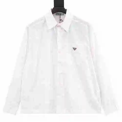 PRADA/Prada Triangle Standard Bag Poplin Long Sleeve Shirt