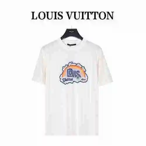 Louis Vuitton/Louis Vuitton 23SS Camiseta de manga corta con estampado de arcoíris