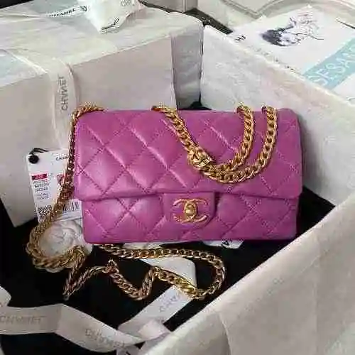 CH Chanel Chain Bag adopta cuero original importado de alto nivel y una versión de réplica de alta g