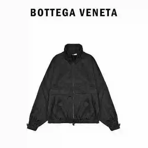 Bottega Veneta BV Outdoor Functional Woven Standing Collar Sports Set Coat
