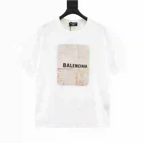 Blcg 23ss distressed printed short sleeves