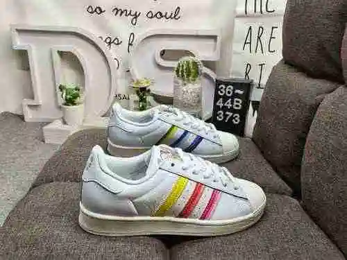 373DAdidas Clover Originals Superstar Shell Head Classic Versatile Casual Sports Board Shoes Made wi