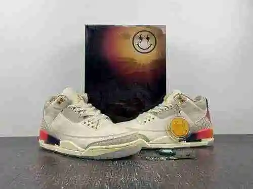 Zapatos Jordan 3 Rainbow para hombre y mujer 36-47, incluidos tamaño medio, tamaño completo, caja or