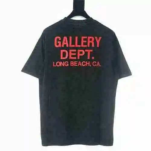 GALLERY DEPT GD vintage vintage vintage red letter printed short sleeved T-shirt