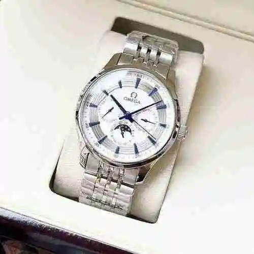 Reloj Omega para hombre combinado con movimiento mecánico original completamente automático Caja de 