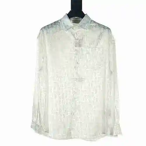 DIOR/Dior CD Dark Jacquard AOP Long Sleeve Shirt