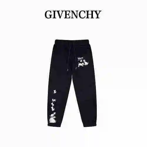 Givenchy Givenchy Spotted Dog Print Logo Pants