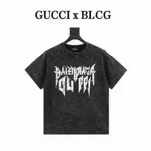 Balenciaga/Balenciaga BLCG Co branded Short Sleeve T-shirt