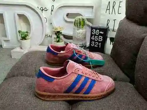 321DAdidas Handball Spezial Classic Retro Casual Board Shoes # All Shoes Made of Reversed Fur with C