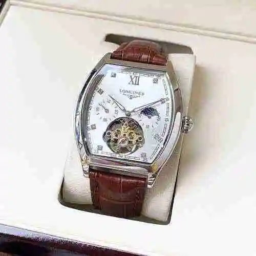 Reloj Longines para hombre combinado con movimiento mecánico original completamente automático Caja 