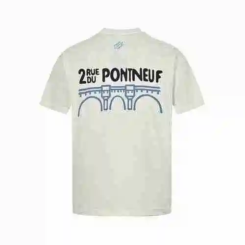 Louis Vuitton/Louis Vuitton 23ss Tower Foam Print Short Sleeve